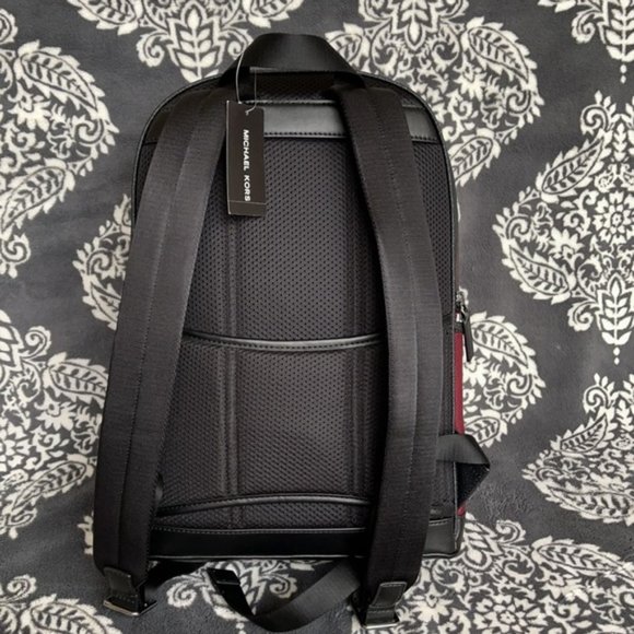 Michael Kors Kent Sport Utility Backpack Merlot - Picture 7 of 16